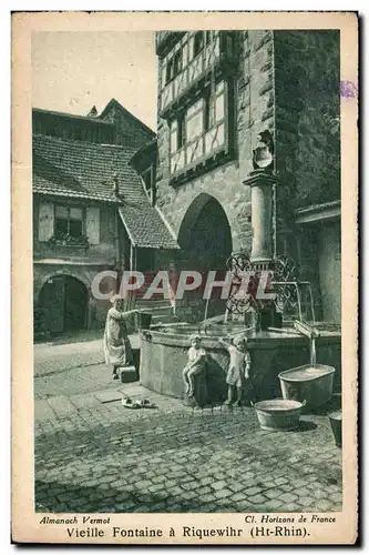 Ansichtskarte AK Vieille Fontaine a Riquewihr Enfants