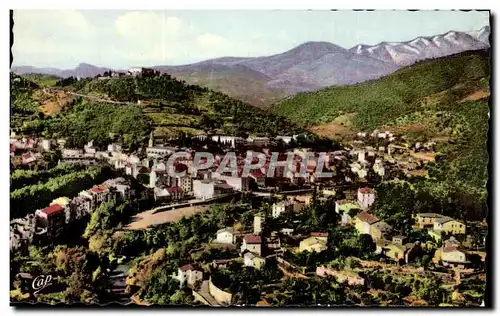 Cartes postales Amelie Les Bains Perle des Pyrenees Vue generale et le Fort