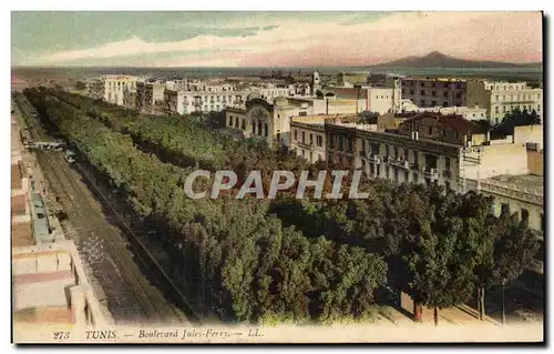 Cartes postales Tunis Boulevarad Jules Ferry Tunisie