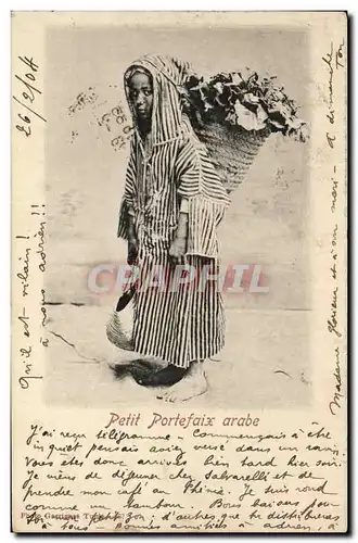 Ansichtskarte AK Petit Portefaix arabe Tunisie Folklore Costume