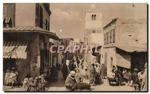 Cartes postales Tunis Rue des Teinturiers Tunisie