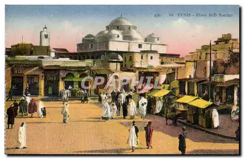 Cartes postales Tunisie Tunis Place Bab Sonika