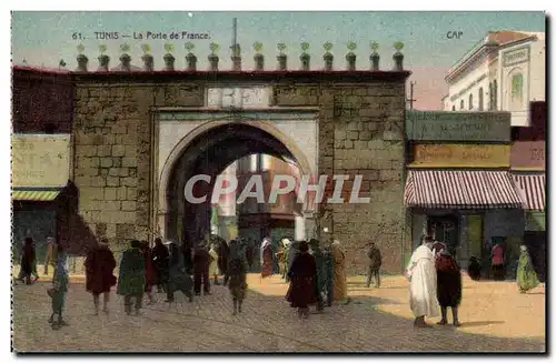 Cartes postales Tunisie Tunis La Porte De France