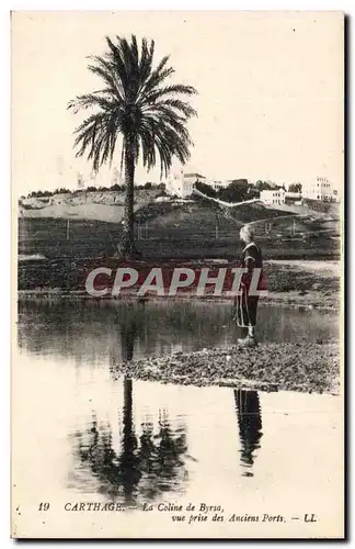 Ansichtskarte AK Tunisie Carthage Le Coline De Byrsa vue Prise Des Anciens Ports