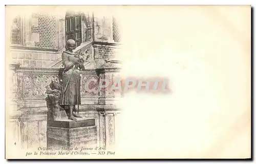 Cartes postales Orleans Statue de Jeanne d arc par le princesse Marie d Orleans