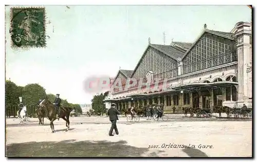 Cartes postales Orleans La Gare Cheval Horse