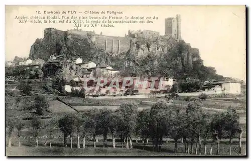 Ansichtskarte AK Environs du Puy Chateau de Polignac Ancien Chateau feodal l un des Plus beaux de France le donjo