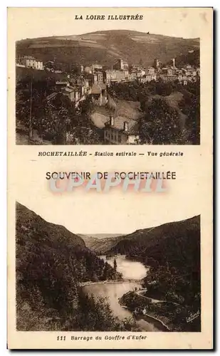 Cartes postales Rocehetaillee Station estivale Vue Generale Souvenir De Rochetaillee