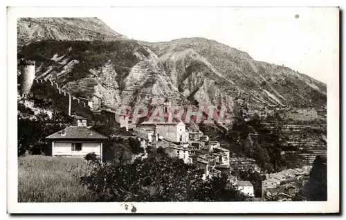 Cartes postales Luceram vue generale La Tour et les Remparts