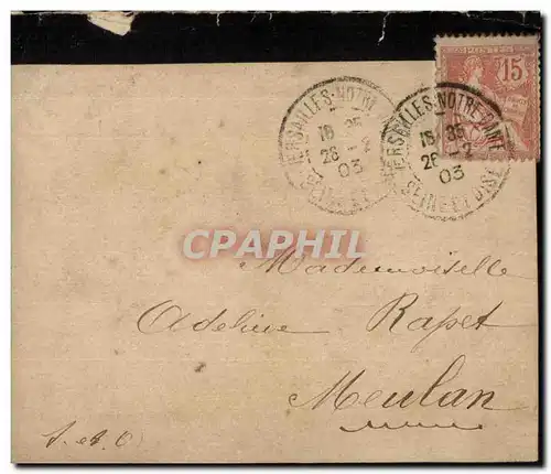 Lettre de faire part Mouchon Versailles 1903