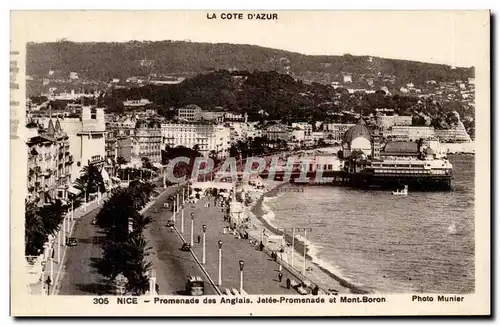 Ansichtskarte AK Nice Promenade des Anglais Jetee Promenade at Mont Boron