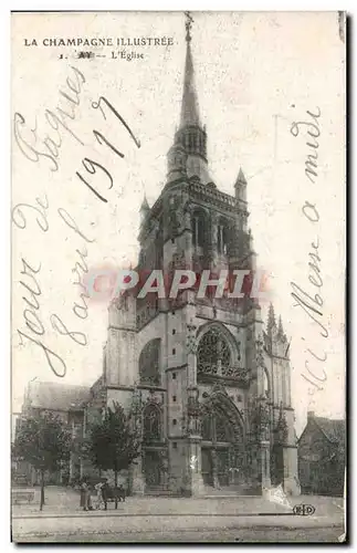 Cartes postales La Champagne Iliustree L Egliseay