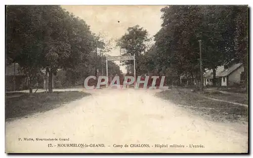 Cartes postales Mourmelon le Grand camp de Chalons Hopital militaire Militaria