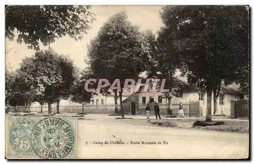 Ansichtskarte AK Camp de Chalons Ecole Normale de Tir Militaria