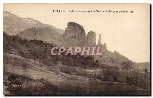 Cartes postales Cusy (Hte Savoie) Les Tours St Jacques (Monolithes)