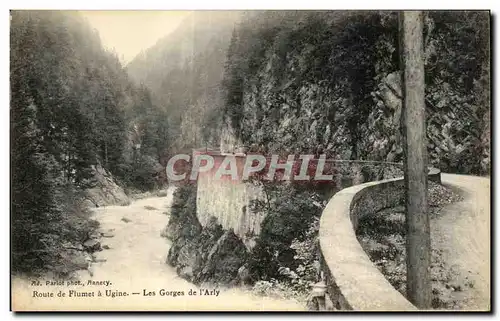 Cartes postales Route de Flumet a Ugine Les Gorges de l Arly