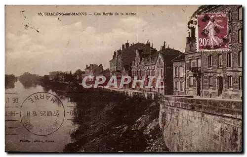 Cartes postales Chalons sur Marne Les Bords de la Marne