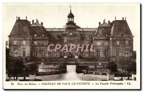 Ansichtskarte AK Chateau De Vaux Le Vicomte La Facade Principale