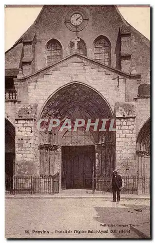 Cartes postales Provins Portall de I Eglise Saint Ayoul