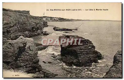 Ansichtskarte AK Ste Marie sur Mer (Loire Inf) La Cote a Maree Haute