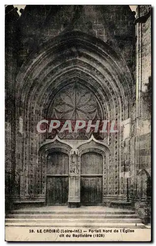 Cartes postales Le Croisic Portall Nord de l Egilse nord du Baptistere