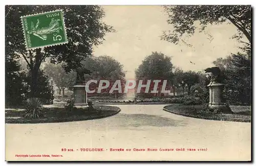 Cartes postales Toulouse Entree Du Grand Rond Loup Wolf