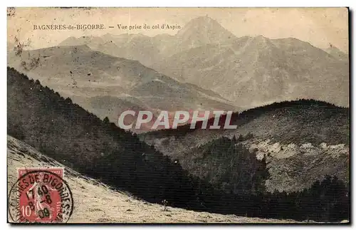 Cartes postales Bagneres de Bigorre Vue Prise du col d Aspin