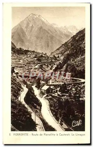 Cartes postales Pierrefitte Route de Pierrefitte a Cauterets Le Limacon