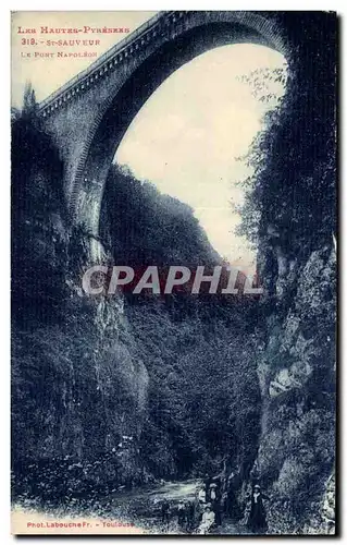 Ansichtskarte AK Les Hautes Pyrenees St Sauveur Le Pont Napoleon