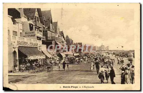 Cartes postales Berck Plage L Esplanade Brasserie