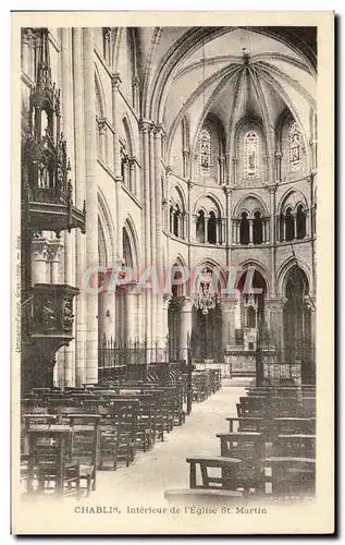 Ansichtskarte AK Chablis Interieur de Eglise St Martin