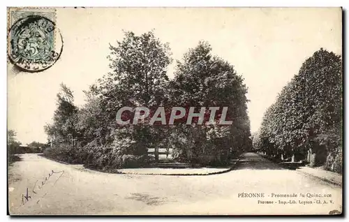 Cartes postales Peronne Promenade du Quinconce