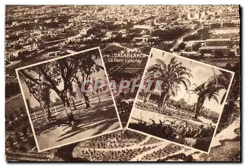 Cartes postales Casablanca Le Parc Lyautey Maroc