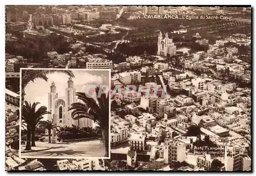 Ansichtskarte AK Casablanca L eglise du Sacre Coeur Maroc