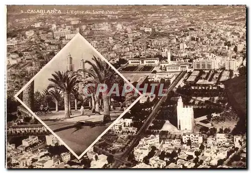 Ansichtskarte AK Casablanca L Eglise du Sacre Coeur Maroc