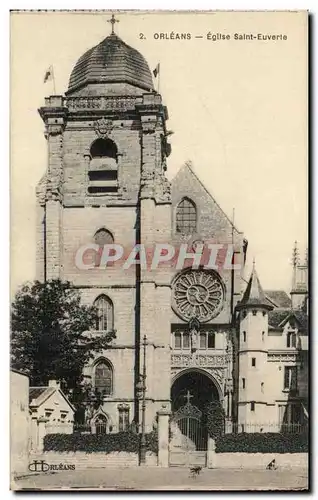 Cartes postales Orleans Eglise Saint Euverte