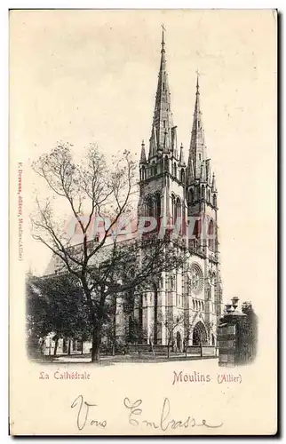 Cartes postales La Cathedrale Moulins