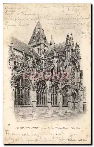 Cartes postales Le Grand Andely Eglise Notre Dame Cote sud