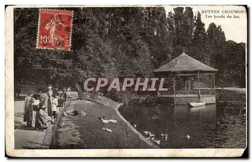 Ansichtskarte AK Buttes Chaumont Les Bords du Lac