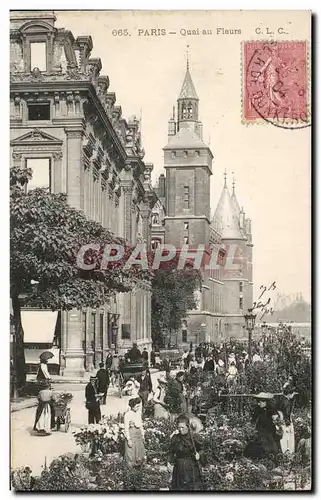 Cartes postales Paris Quai au Fleurs