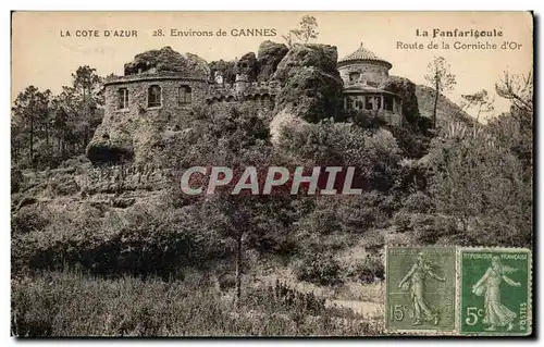 Cartes postales La Cote D Azur Environs de Cannes La Fanfarigoule Route de la Corniche d Or