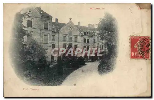 Cartes postales Macon Ecole Normale carte 1899