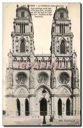 Cartes postales Orleans La Cathedrale Eglise Sainte Croix