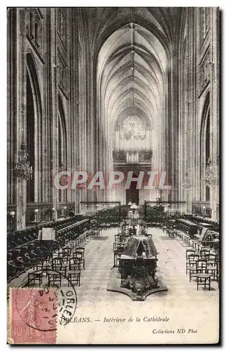 Cartes postales Orleans Interieur de la Cathedrale