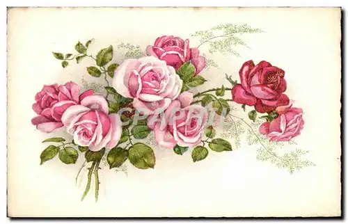 Cartes postales Fantaisie Fleurs