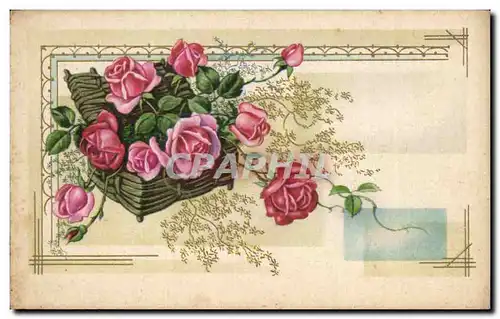 Cartes postales Fantaisie Fleurs