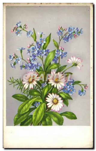 Cartes postales Fantaisie Fleurs