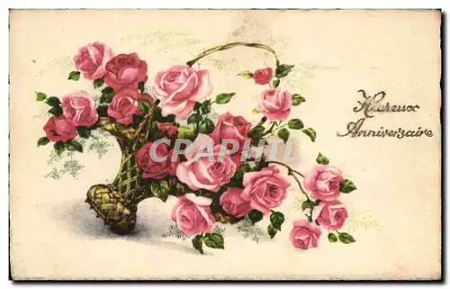 Cartes postales Fantaisie Fleurs