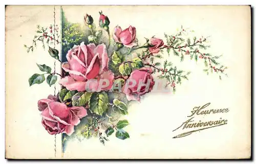 Cartes postales Fantaisie Fleurs