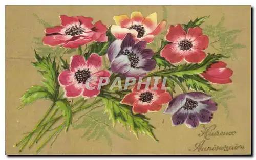 Cartes postales Fantaisie Fleurs